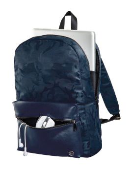 Рюкзак для ноутбука 15.6 Hama Mission Camo синий/камуфляж полиэстер (00101844)