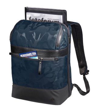 Рюкзак для ноутбука 15.6 Hama Mission Camo синий/камуфляж полиэстер (00101845)