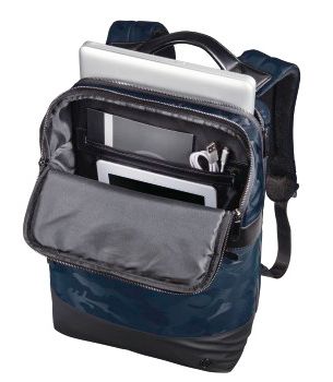 Рюкзак для ноутбука 15.6 Hama Mission Camo синий/камуфляж полиэстер (00101845)