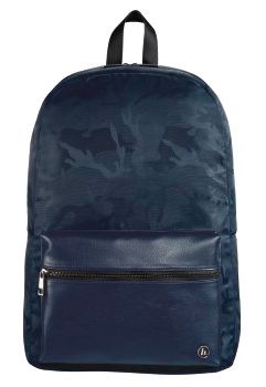 Рюкзак для ноутбука 14 Hama Mission Camo синий/камуфляж полиэстер (00101843)
