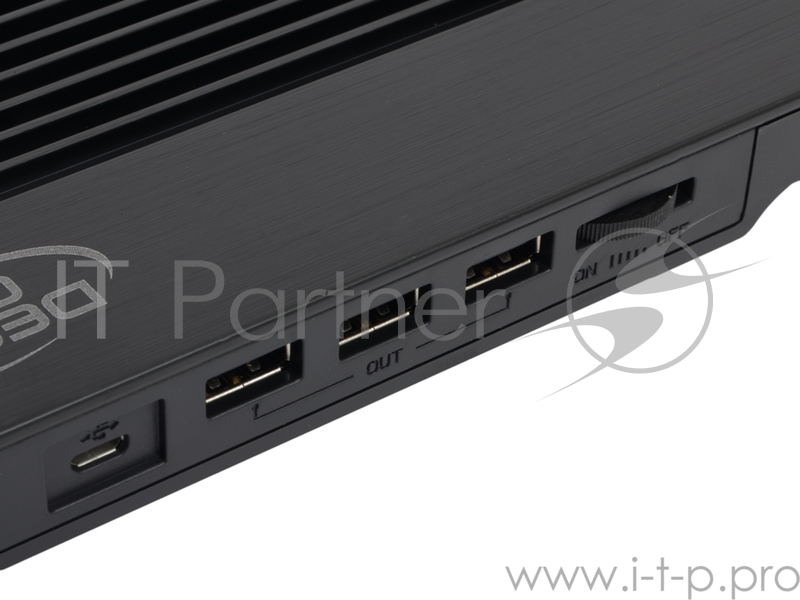 Теплоотводящая подставка под ноутбук DeepCool N9 BLACK (до 17, 180мм вентилятор, Aluminum Panel+Pla