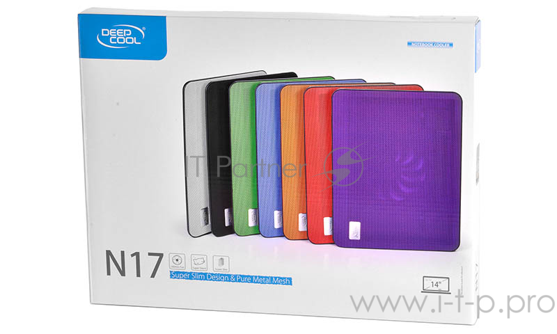 Подставка для ноутбука Deepcool N17 BLACK 14 330x250x25mm 21dB 1xUSB 465g Black