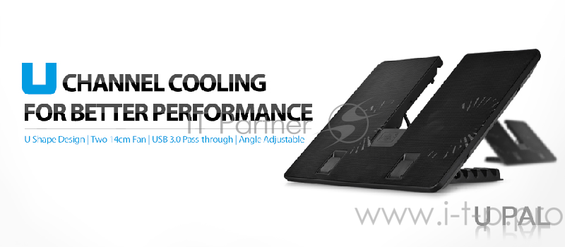 Подставка для ноутбука Deepcool U PAL 15.6 390x280x28mm 26dB 1xUSB3.0 765g Black