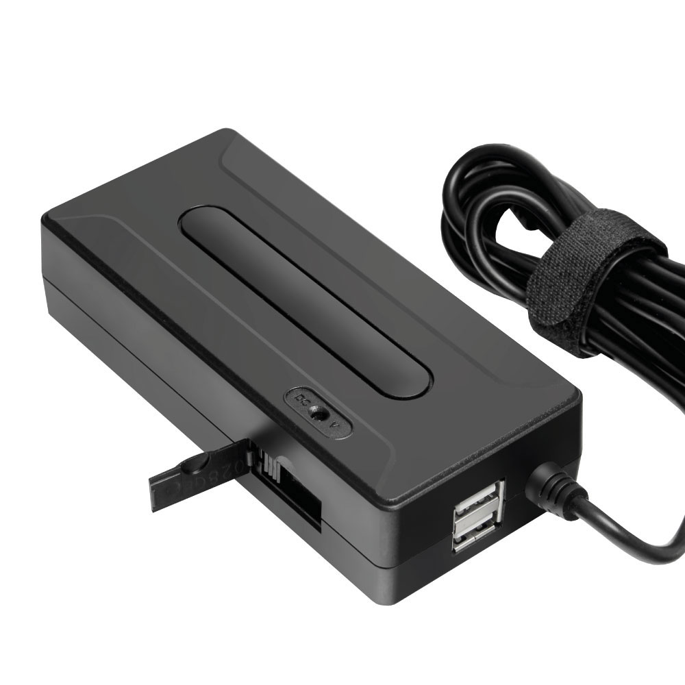 Универсальный адаптер питания для ноутбуков GiNZZU® GA-1090U (90W, 2xUSB, 12V-24V, 8 DC-IN)