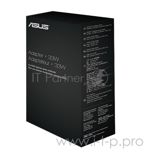 Зарядное устройство ASUS N33W-01 для ноутбуков (33w, для X205TA, E202SA,E205SA, 90XB02SN-MPW000)