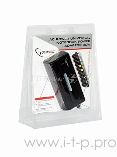 Адаптер питания Gembird NPA-AC1-GS 220В Универсальный для ноутбуков 90Вт с переключателем напряжения