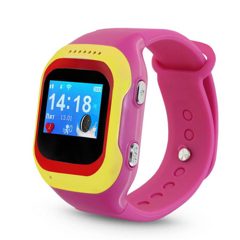 Смарт-часы Ginzzu GZ-501 0.98 OLED красный/желый