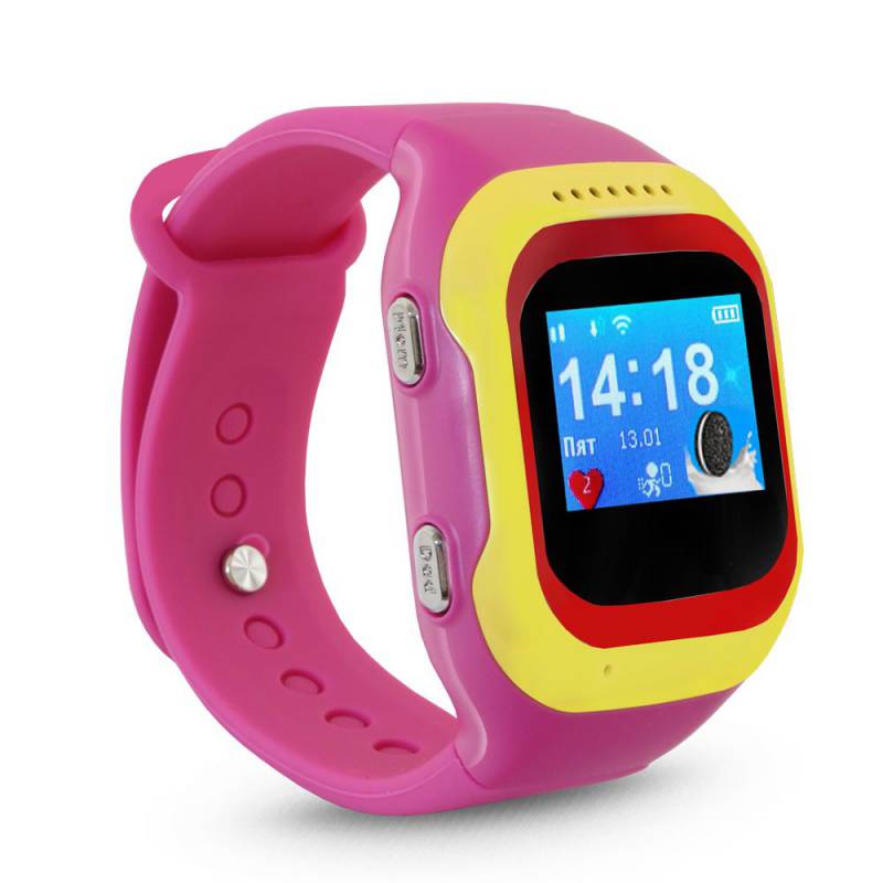 Смарт-часы Ginzzu GZ-501 0.98 OLED красный/желый