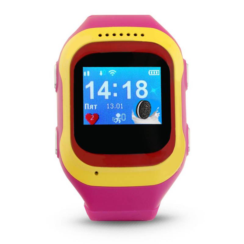 Смарт-часы Ginzzu GZ-501 0.98 OLED красный/желый