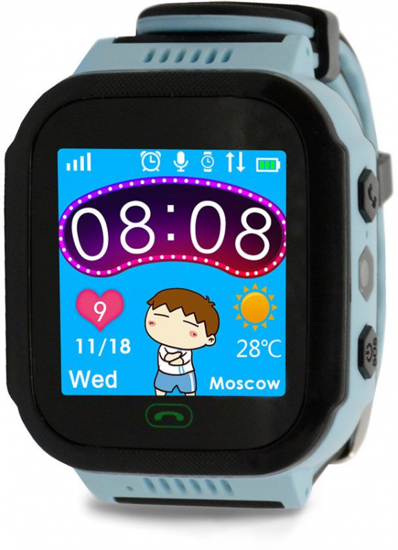 Смарт-часы Ginzzu GZ-502 1.44 IPS голубой (00-00001272)