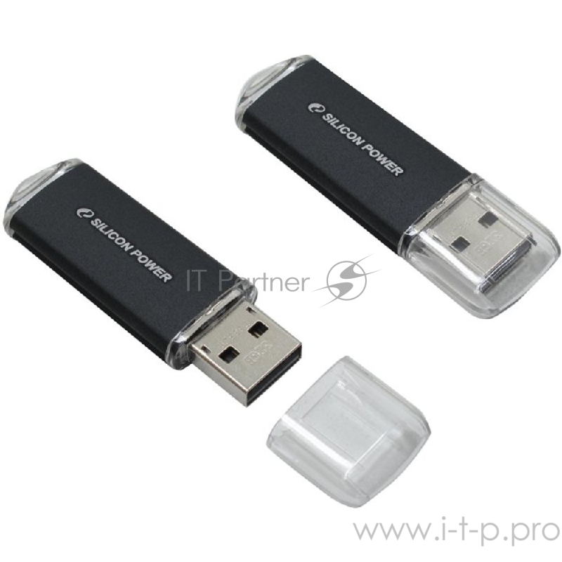 Накопитель USB flash 32ГБ Silicon Power ULTIMA II SP032GBUF2M01V1K, черный (USB2.0)