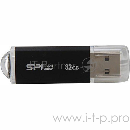 Накопитель USB flash 32ГБ Silicon Power ULTIMA II SP032GBUF2M01V1K, черный (USB2.0)