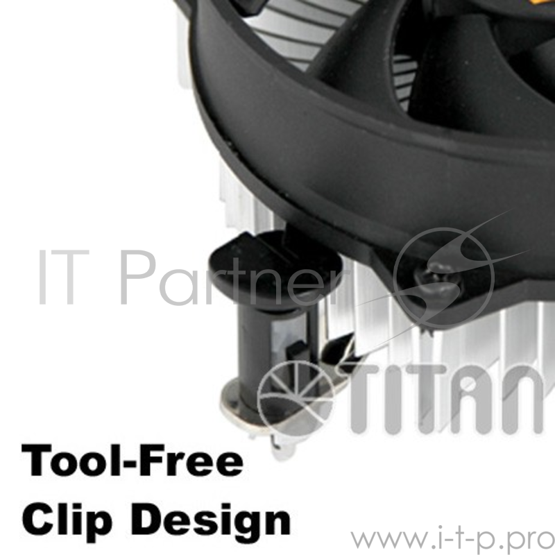 Устройство охлаждения(кулер) Titan DC-156G925X/R Soc-1150/1155/1156/ 3-pin 20dB Al 301gr Ret