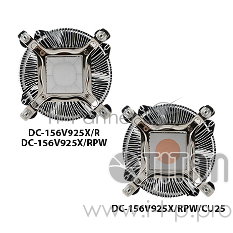 Устройство охлаждения(кулер) Titan DC-156V925X/R Soc-1150/1155/1156/ 3-pin 27dB Al Ret
