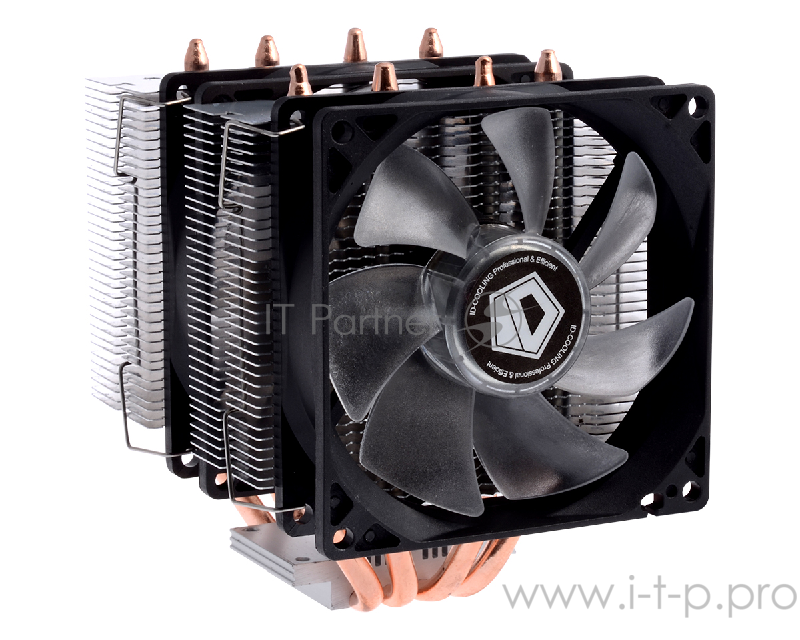 Устройство охлаждения(кулер) ID-Cooling SE-904TWIN 150W/Double fan/PWM/ Blue LED/ all Intel/AMD/Screws