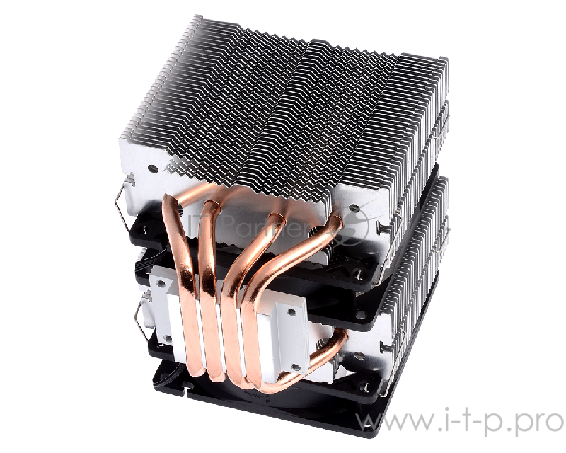 Устройство охлаждения(кулер) ID-Cooling SE-904TWIN 150W/Double fan/PWM/ Blue LED/ all Intel/AMD/Screws