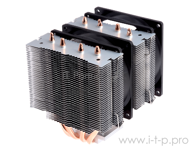 Устройство охлаждения(кулер) ID-Cooling SE-904TWIN 150W/Double fan/PWM/ Blue LED/ all Intel/AMD/Screws