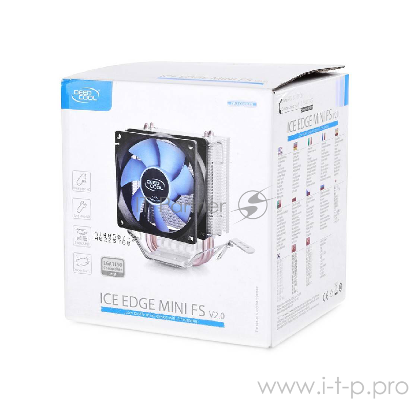 Устройство охлаждения(кулер) Deepcool ICE EDGE MINI FS V2.0 Soc-FM2+/AM3+/1150/1151/1155/ 3-pin 25dB