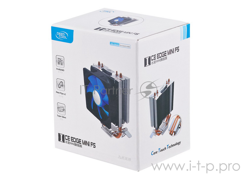 Устройство охлаждения(кулер) Deepcool ICE EDGE MINI FS V2.0 Soc-FM2+/AM3+/1150/1151/1155/ 3-pin 25dB