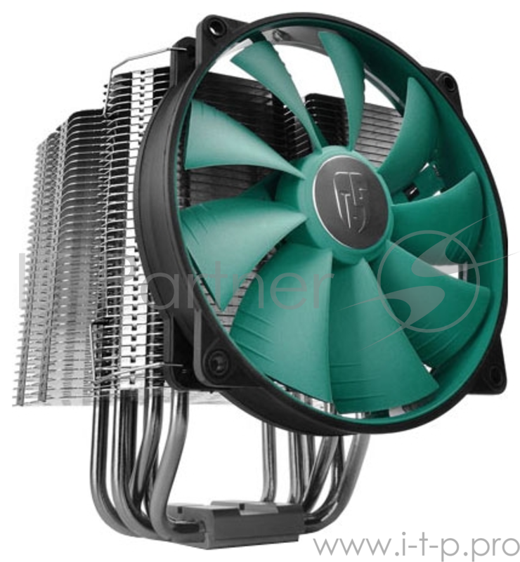 Кулер DEEPCOOL LUCIFER V2 S1155/S1156/S1150/S2011/S1366/ (8шт/кор, TDP 150W, PWM, 6 тепл. трубкок ) RET
