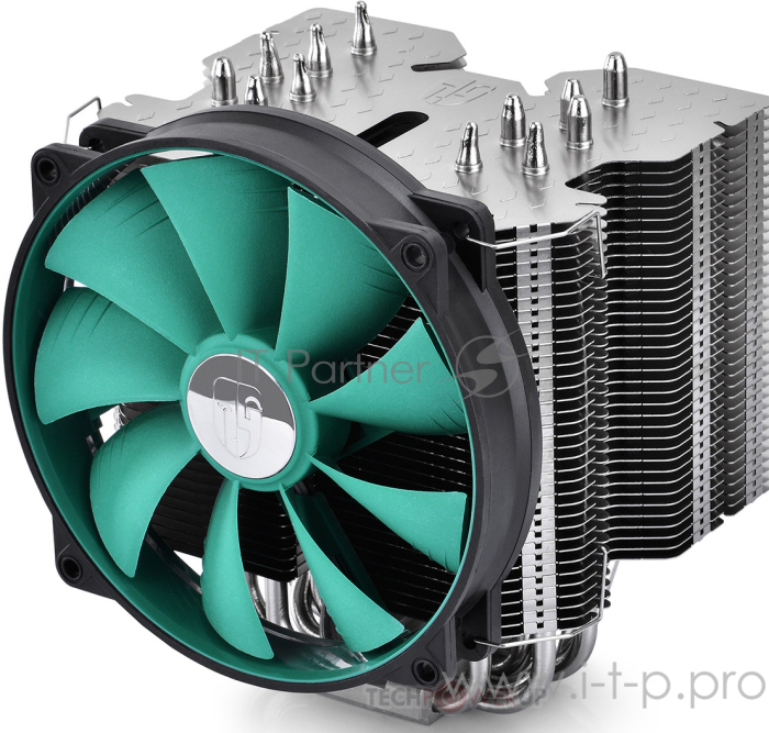 Кулер DEEPCOOL LUCIFER V2 S1155/S1156/S1150/S2011/S1366/ (8шт/кор, TDP 150W, PWM, 6 тепл. трубкок ) RET