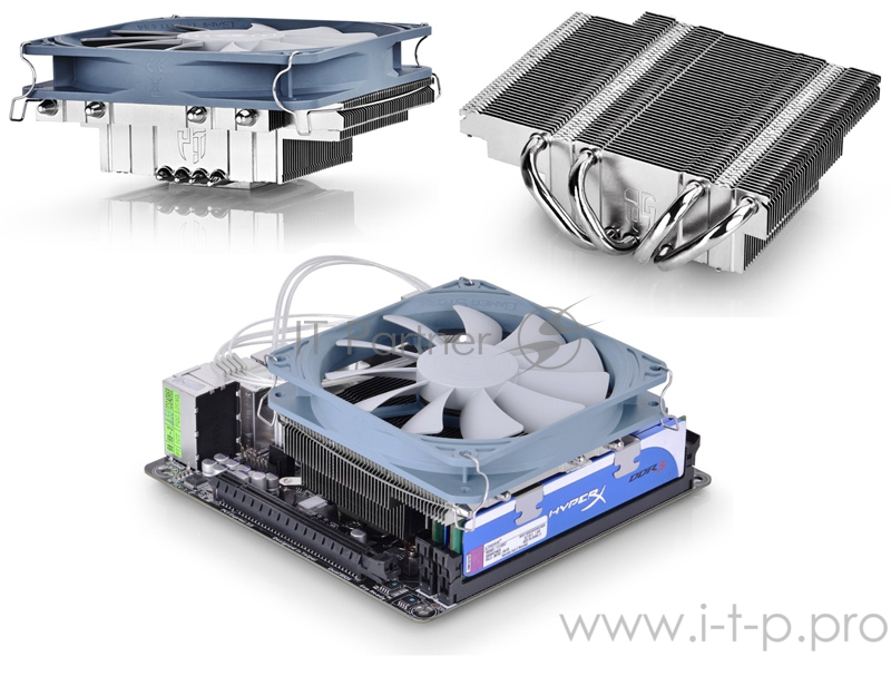 Кулер DeepCool GABRIEL (S1155/S1156/S1150/AM2/AM2+/AM низкопрофильный