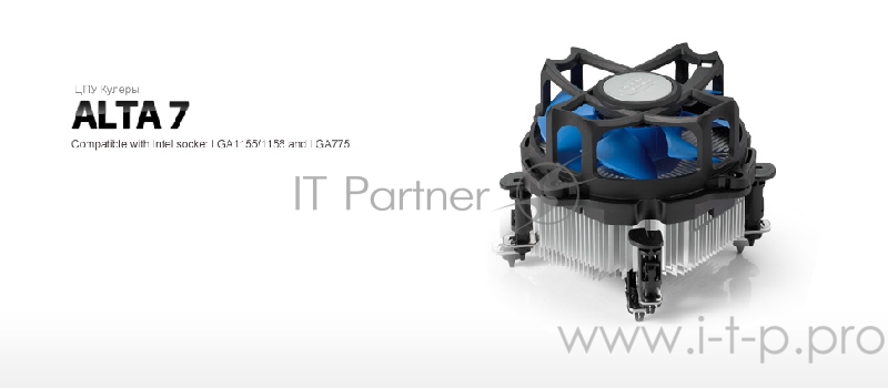 Устройство охлаждения(кулер) Deepcool ALTA7 LGA-1150/S1155/S1156/S775 (36шт/кор, TDP 95W, 2200rpm, 25dB(A),Push-Pin) RET