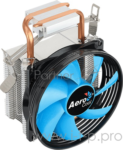 Кулер Aerocool Verkho 1-3P Soc-FM2+/AM2+/AM3+/AM4/1150/11 3-pin 27.6-27.6dB Al+Cu 100W 280gr Ret