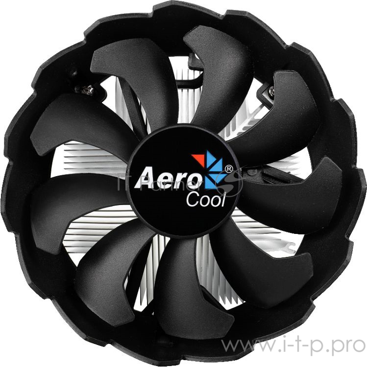 Устройство охлаждения(кулер) Aerocool BAS Soc-1150/1151/1155/ 3-pin 24-24dB Al 100W 422gr Ret