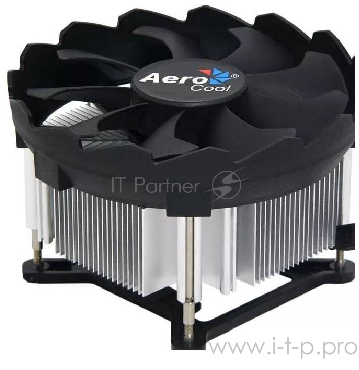 Устройство охлаждения(кулер) Aerocool BAS Soc-1150/1151/1155/ 3-pin 24-24dB Al 100W 422gr Ret
