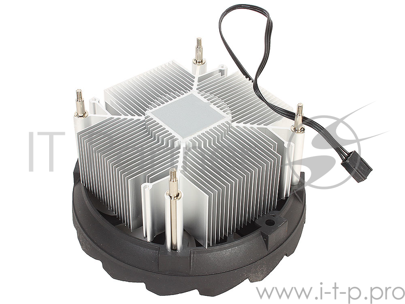 Устройство охлаждения(кулер) Aerocool BAS Soc-1150/1151/1155/ 3-pin 24-24dB Al 100W 422gr Ret