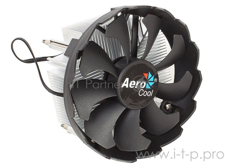 Устройство охлаждения(кулер) Aerocool BAS Soc-1150/1151/1155/ 3-pin 24-24dB Al 100W 422gr Ret