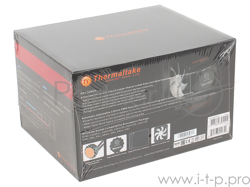 Система водяного охлаждения Thermaltake CLW0222-B Water 3.0 Performer/All-In-One Liquid Cooling System, RTL {12}