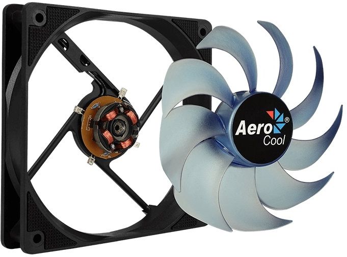 Вентилятор Aerocool Motion 12 plus Blue 120x120mm 3-pin 4-pin(Molex)22dB 160gr LED Ret