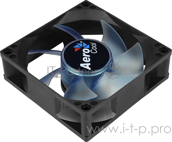 Вентилятор Aerocool Motion 8 Blue-3P 80x80mm 3-pin 25dB 90gr LED Ret