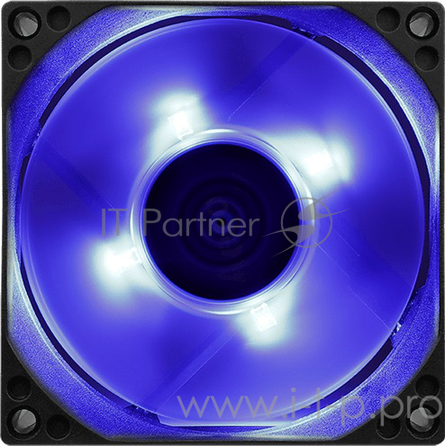 Вентилятор Aerocool Motion 8 Blue-3P 80x80mm 3-pin 25dB 90gr LED Ret