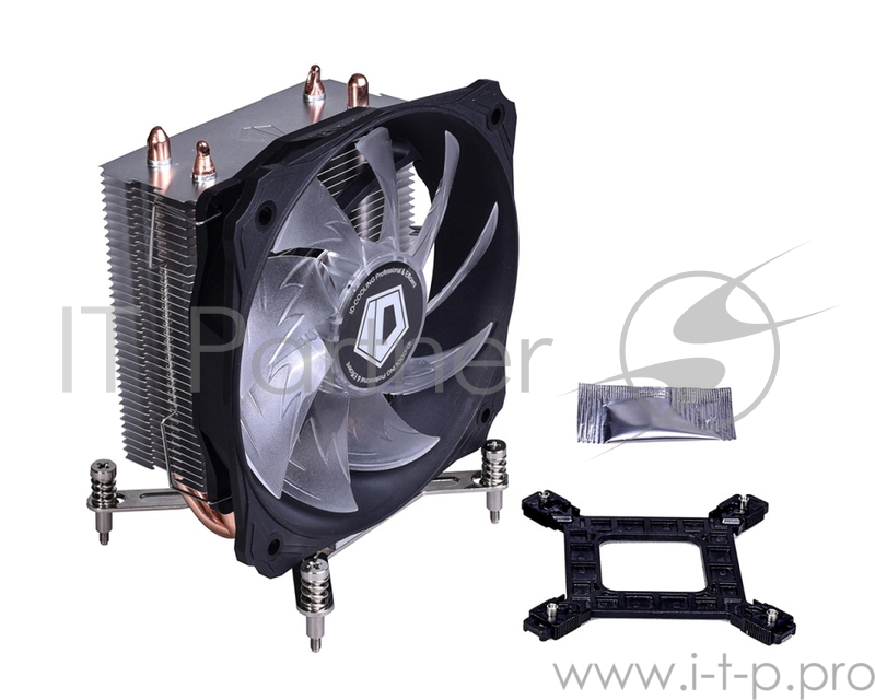 Кулер ID-Cooling SE-912i-R,100W/Red LED/ Intel 115*