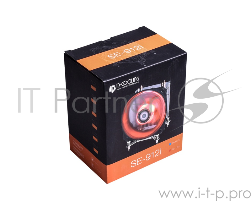 Кулер ID-Cooling SE-912i-R,100W/Red LED/ Intel 115*