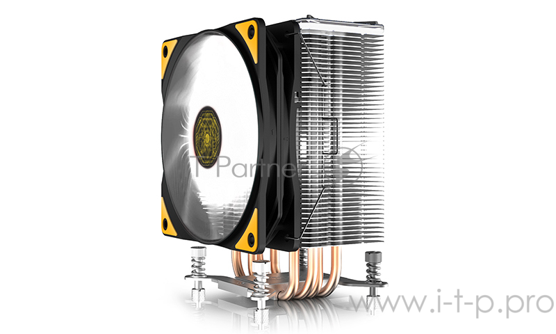 Кулер DEEPCOOL GAMMAXX GT TGA (TUF GAMING ALLIANCE) LGA2011-V3/2011/1366/1156/55/5 (12шт/кор, TDP 150Вт, PWM, RGB Lighting, 4 тепл. трубки прямого контакта ) RET