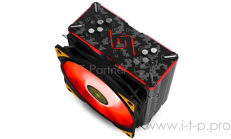 Кулер DEEPCOOL GAMMAXX GT TGA (TUF GAMING ALLIANCE) LGA2011-V3/2011/1366/1156/55/5 (12шт/кор, TDP 150Вт, PWM, RGB Lighting, 4 тепл. трубки прямого контакта ) RET
