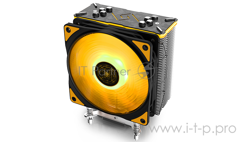 Кулер DEEPCOOL GAMMAXX GT TGA (TUF GAMING ALLIANCE) LGA2011-V3/2011/1366/1156/55/5 (12шт/кор, TDP 150Вт, PWM, RGB Lighting, 4 тепл. трубки прямого контакта ) RET