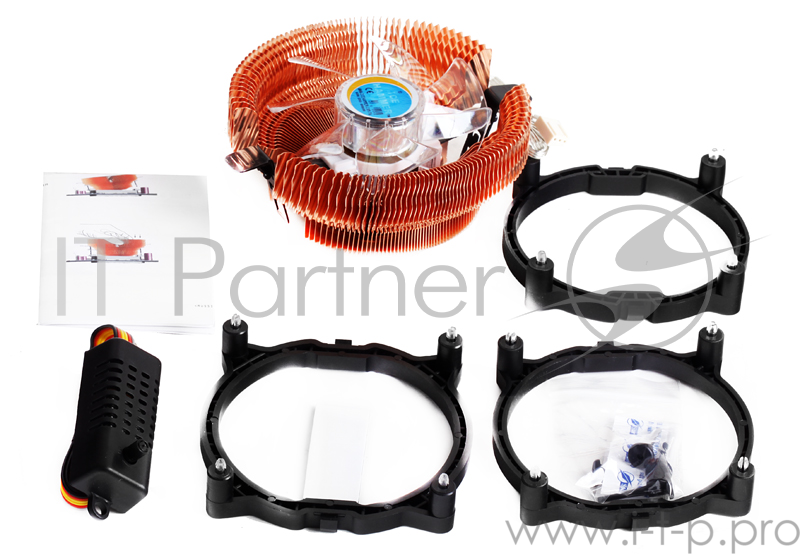 Кулер Ice Hammer IH-3776WV-B (SocketAM2/LGA775/1366, Cu, Neon Blue)