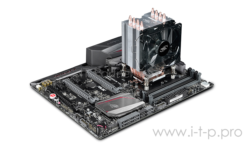 Кулер DEEPCOOL GAMMAXX C40 LGA2066/2011/V3/1366/1155/51/5 (20шт/кор, TDP 130Вт, PWM, 4 тепл. трубки прямого контакта ) RET