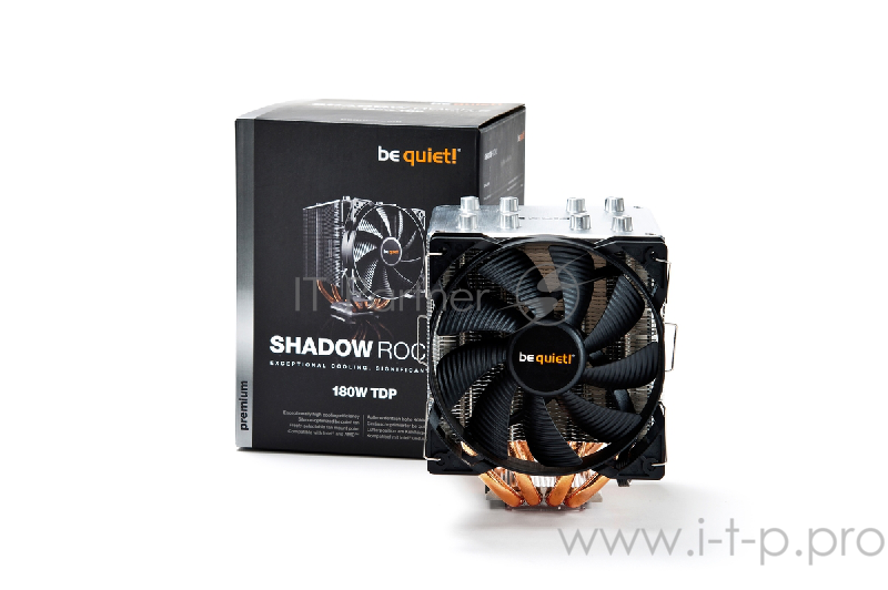 Кулер BE QUIET! SHADOW ROCK 2 / LGA 775,115x,1366,2011-3, 754,939,940,AM2+,AM3+,FM1,FM2+ / 180W TDP