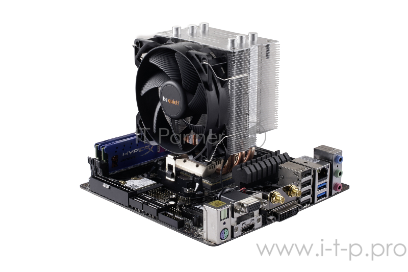 Кулер BE QUIET! PURE ROCK SLIM / LGA 115x,AM2+,AM3+,AM4,FM1,FM2+ / 120W TDP / PWM / BK008 / RTL