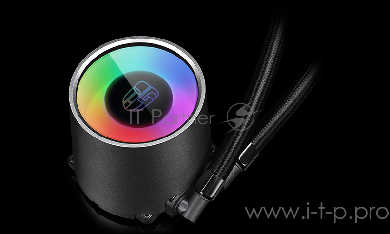 Комплект водяного охлаждения DEEPCOOL CASTLE 280 RGB LGA20XX/LGA1366/LGA115X/TR4/AM (8шт/кор,TDP Intel 150W, RGB Lighting, PWM, DUAL FAN) RET