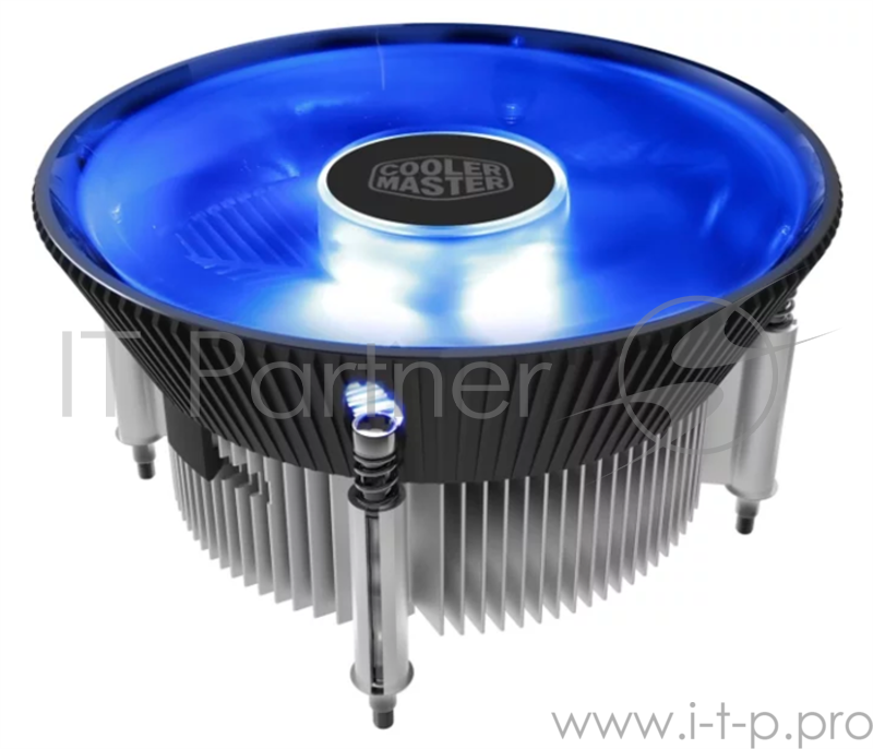 Cooler Master CPU Cooler I70C PWM, Intel 115*, 95W, AlCu, Blue LED fan, 4pin
