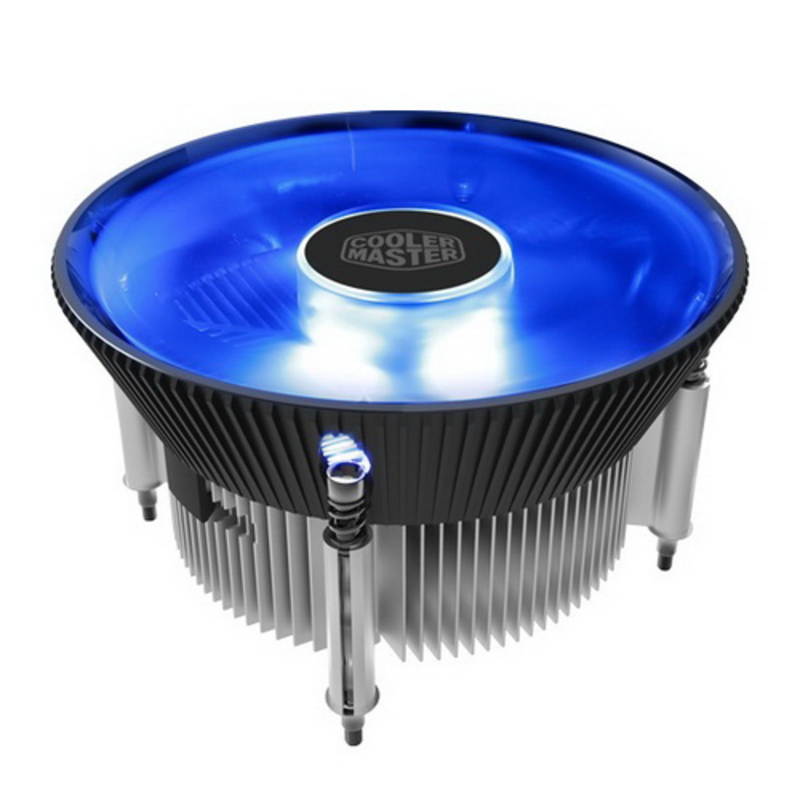 Cooler Master CPU Cooler I70C, Intel 115*, 95W, Blue LED Fan, Al, 3pin