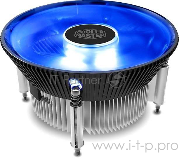 Cooler Master CPU Cooler I70C, Intel 115*, 95W, Blue LED Fan, Al, 3pin