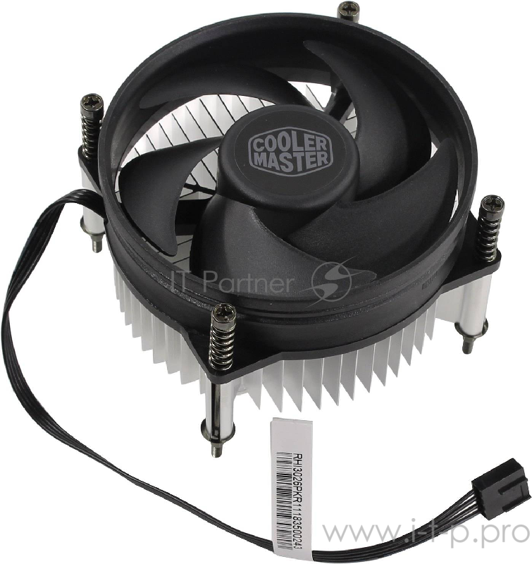 Cooler Master CPU Cooler I30 PWM, Intel 115*, 65W, Al, 4pin